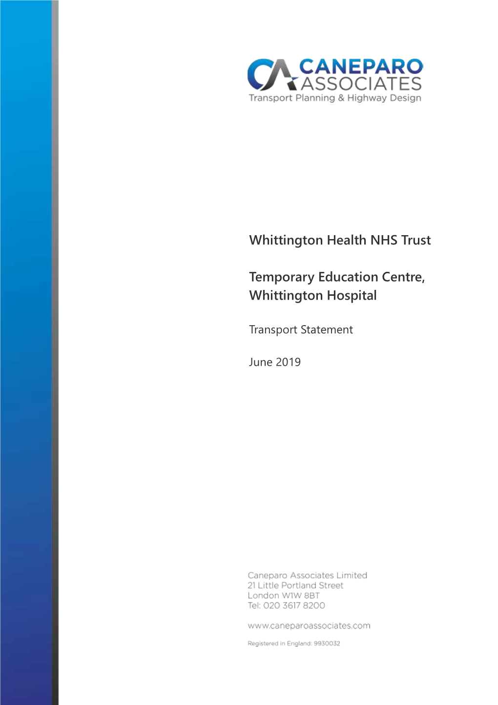 Whittington Health NHS Trust Temporary Education Centre