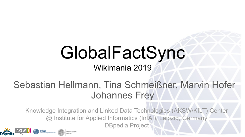 Globalfactsync Wikimania 2019