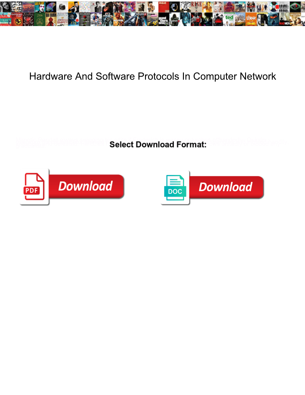 Hardware and Software Protocols in Computer Network