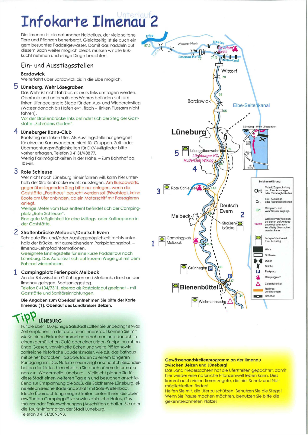 Infokarte Ilmenau 2 Die Ilmenau Ist Ein Naturnaher Heidefluss, Der Viele Seltene Tiere Und Pflanzen Beherbergt