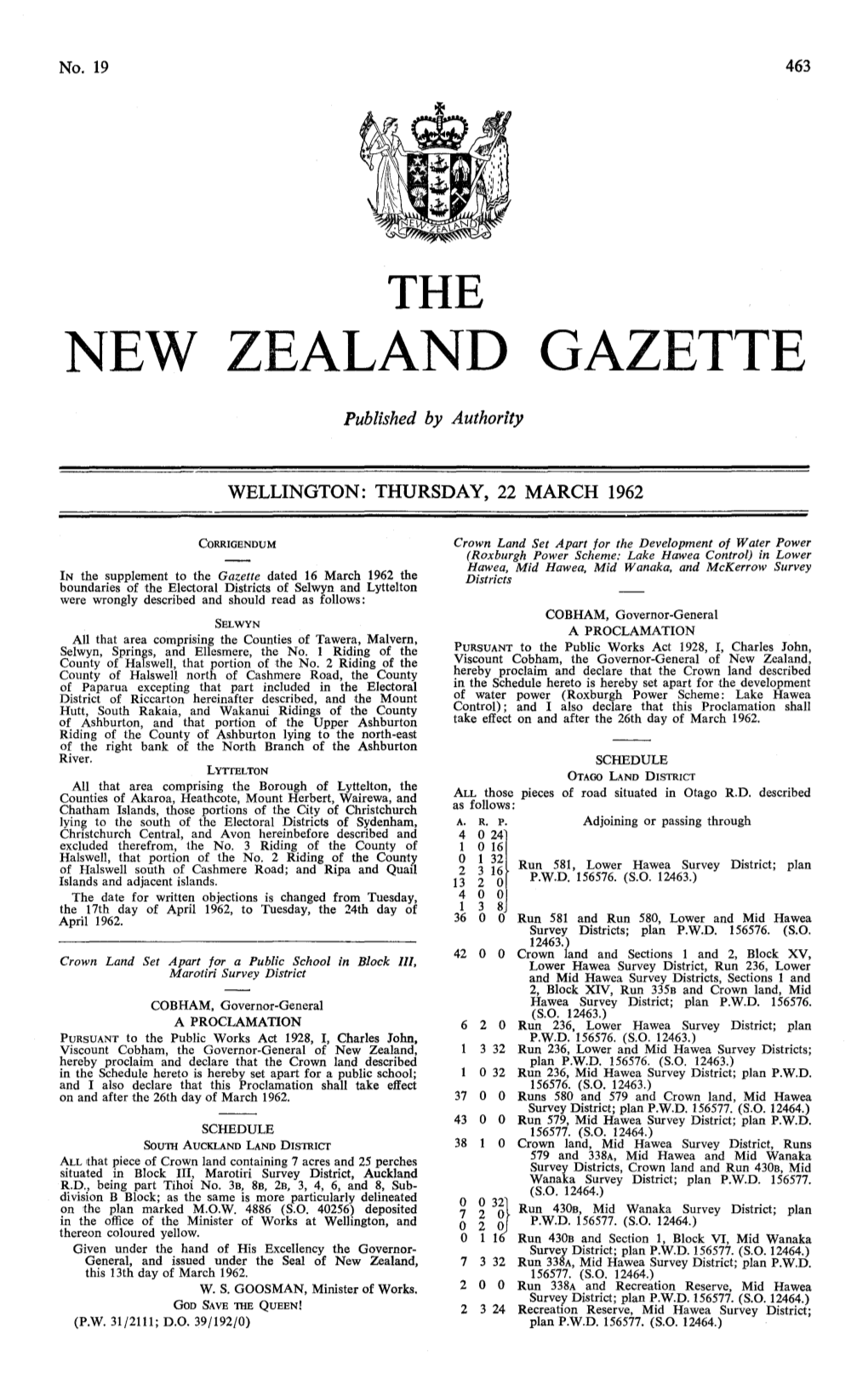 New Zealand Gazette