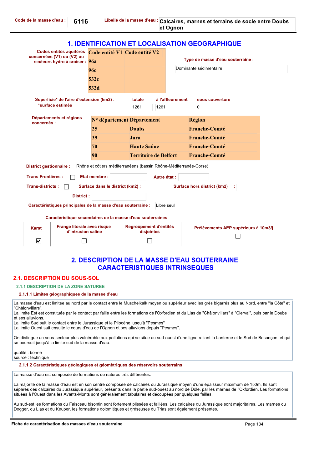 6116 1. Identification Et Localisation Geographique