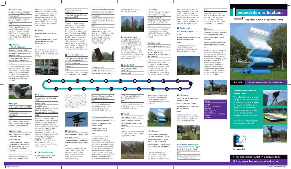 Route Leeuwarden West En Noord