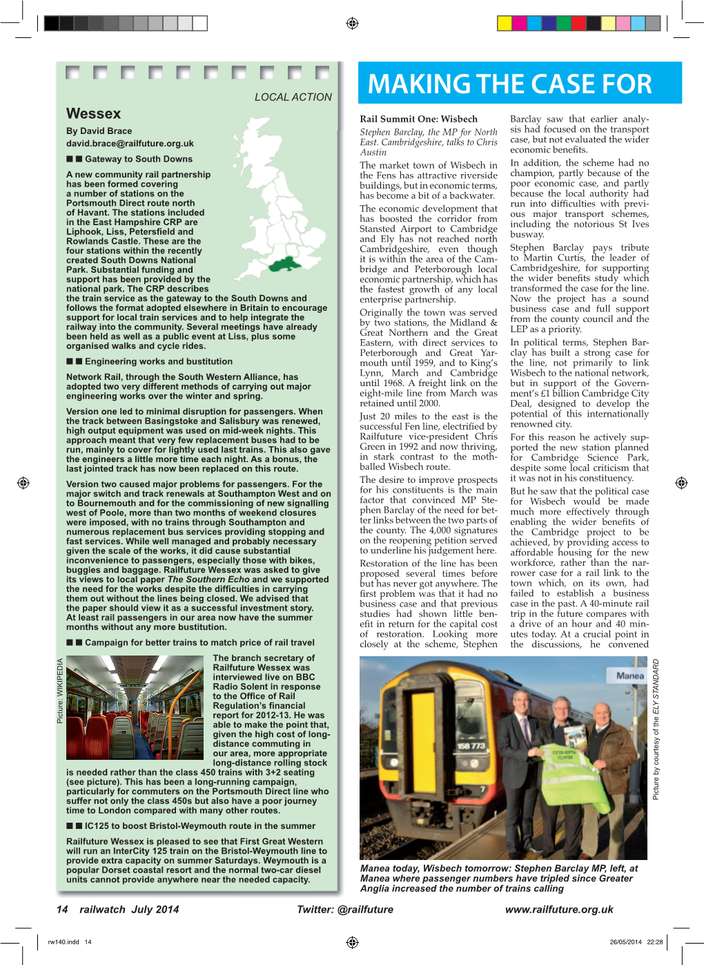 Making the Case for Rail in the Fens