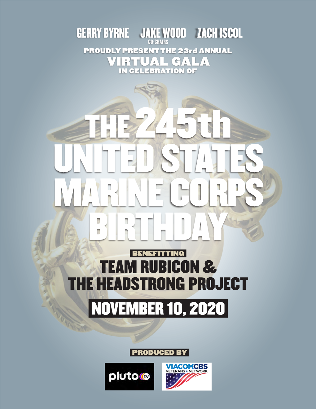 United States Marine Corps Birthday Benefitting Team Rubicon & the Headstrong Project November 10, 2020