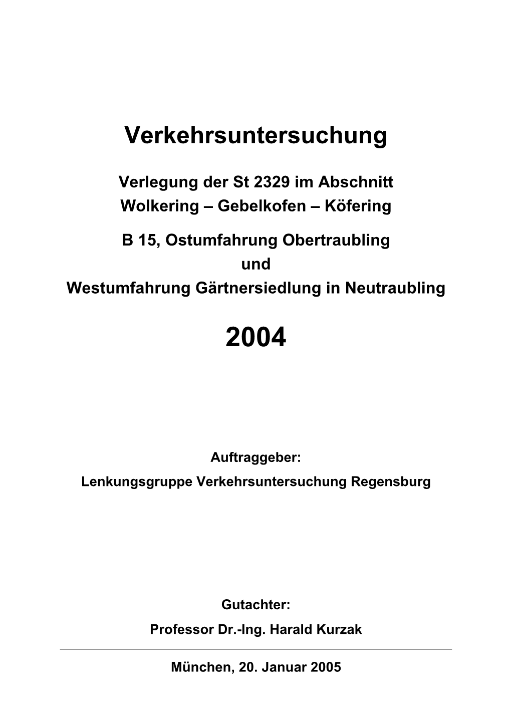 Verkehrsuntersuchung