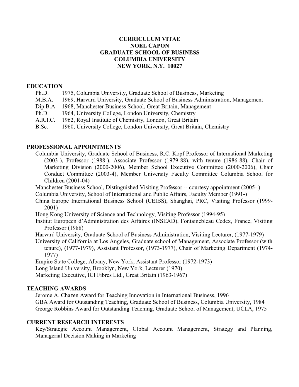 Curriculum Vitae s60