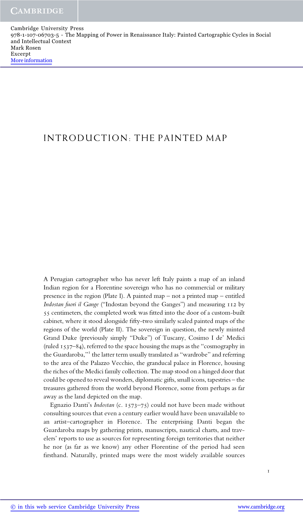 Introduction: the Painted Map