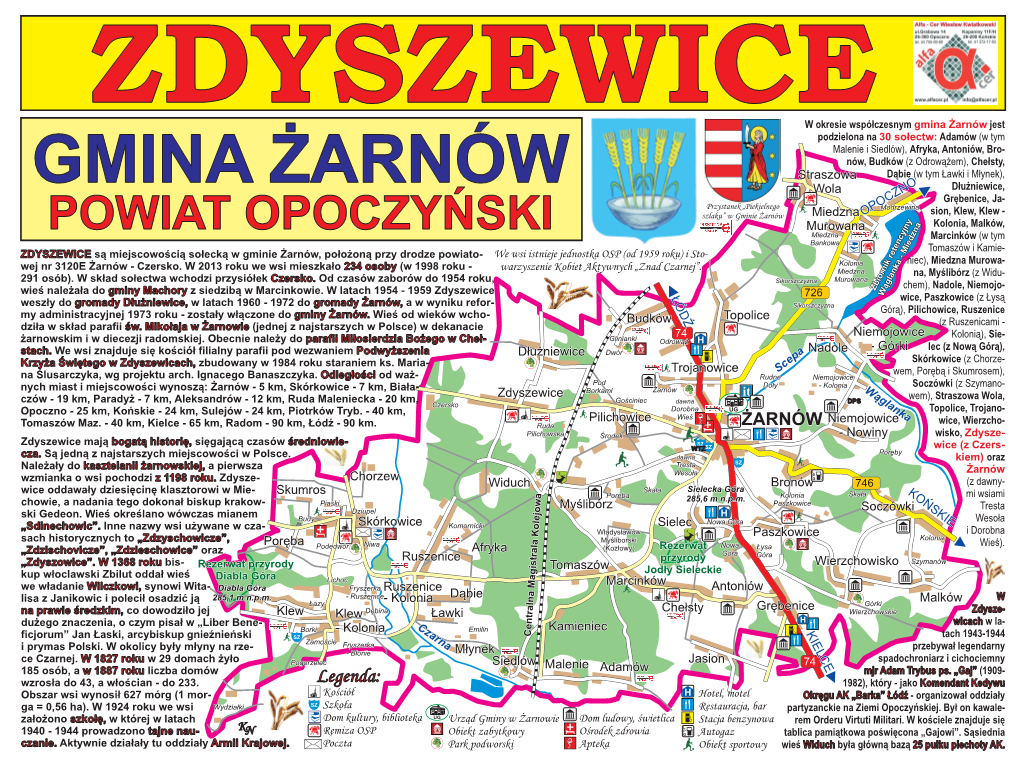 Mapa, Zdyszewice