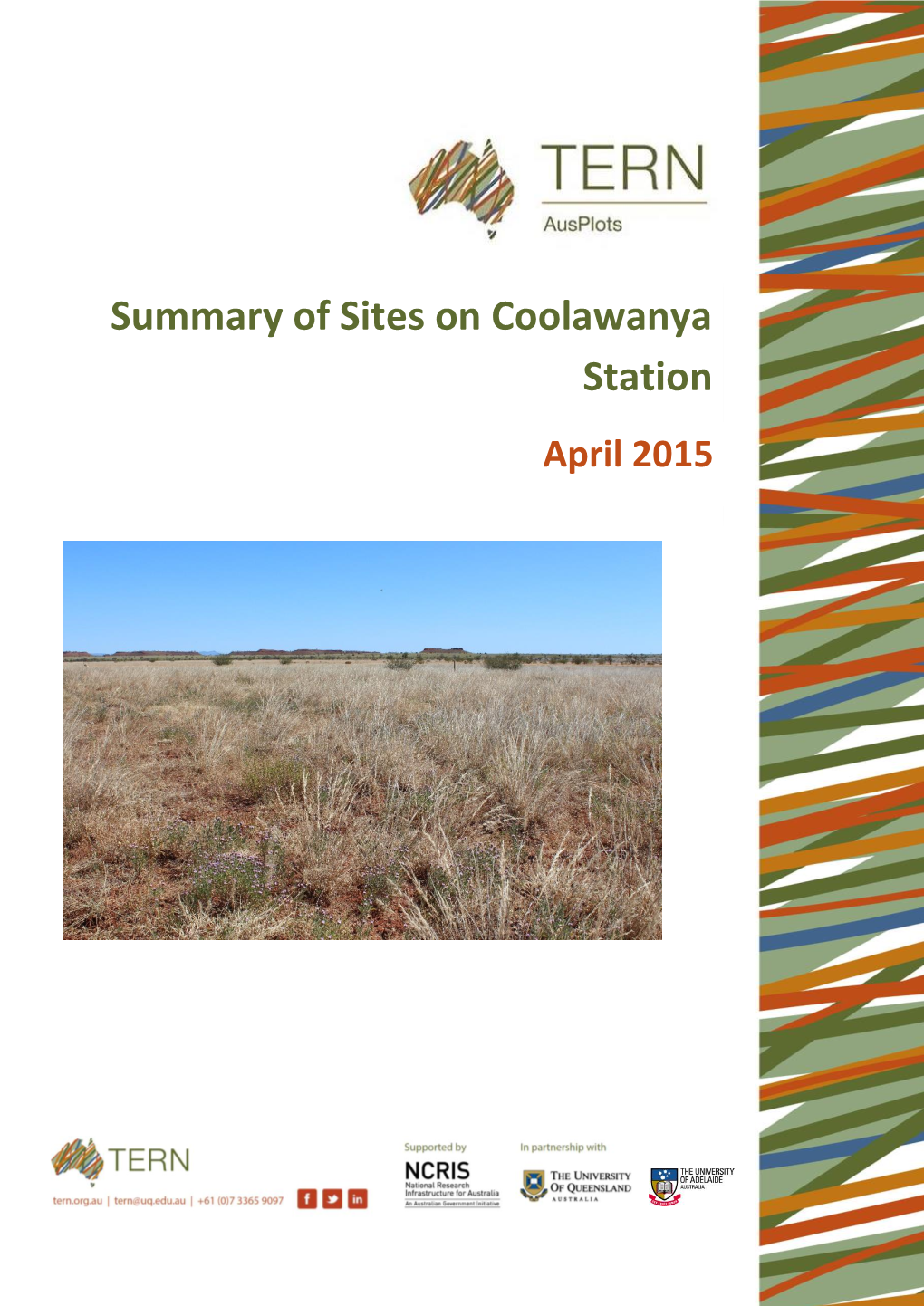 Summary of Sites on Coolawanya Station