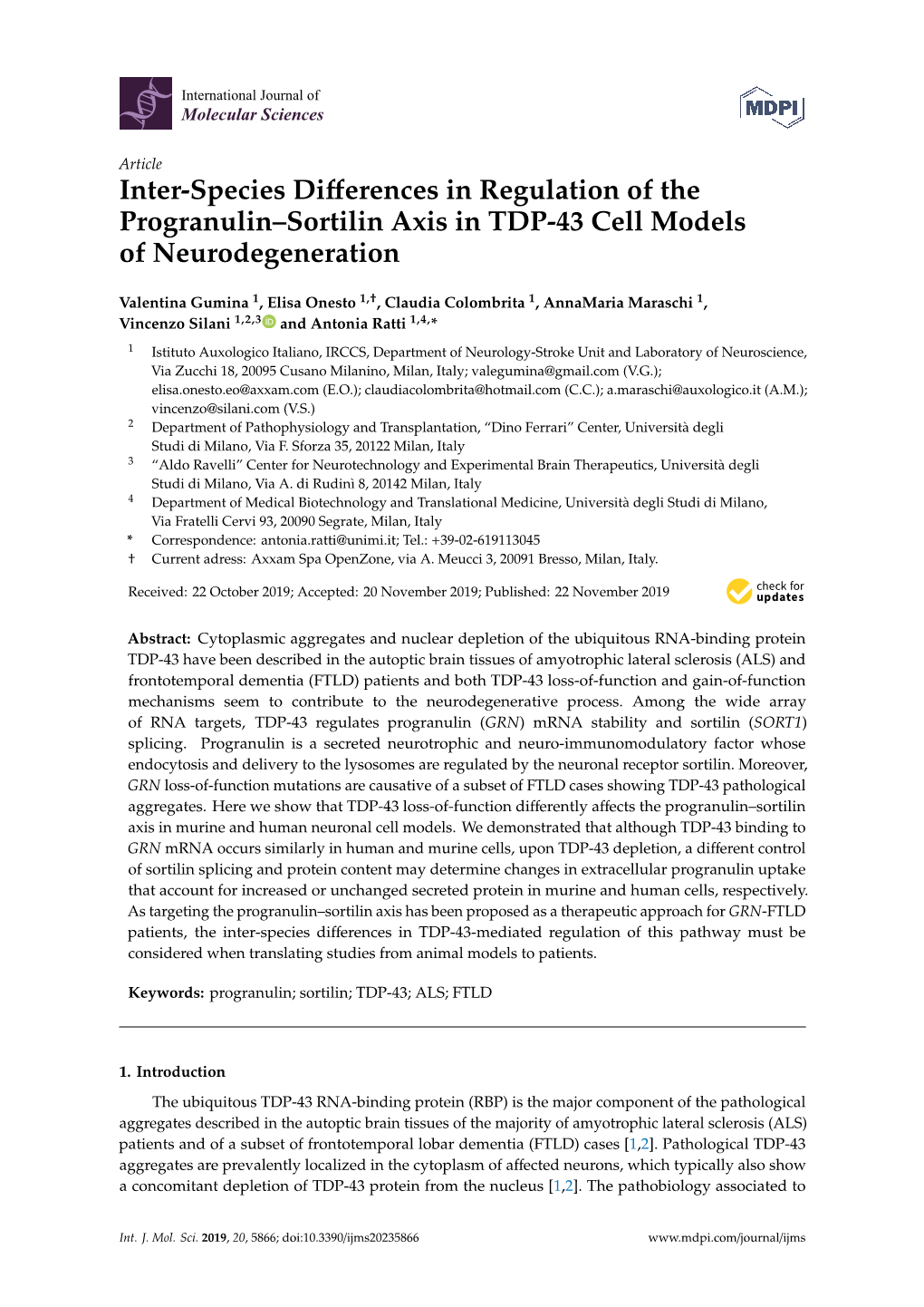 Inter-Species Differences in Regulation of the Progranulin