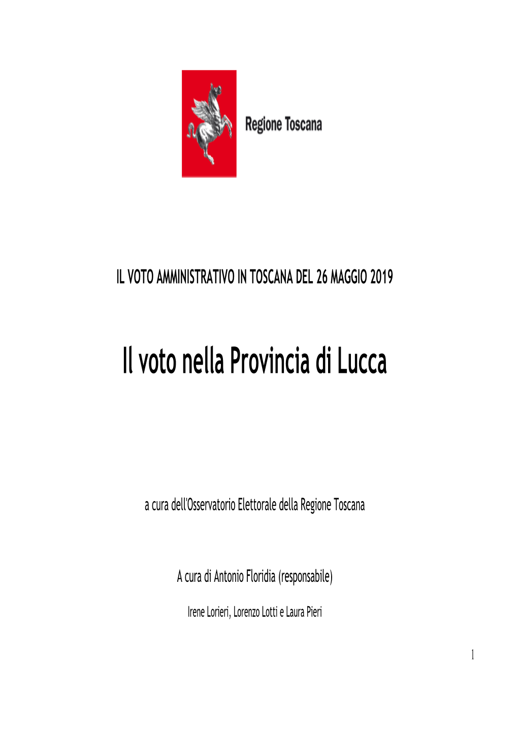 Il Voto Nella Provincia Di Lucca