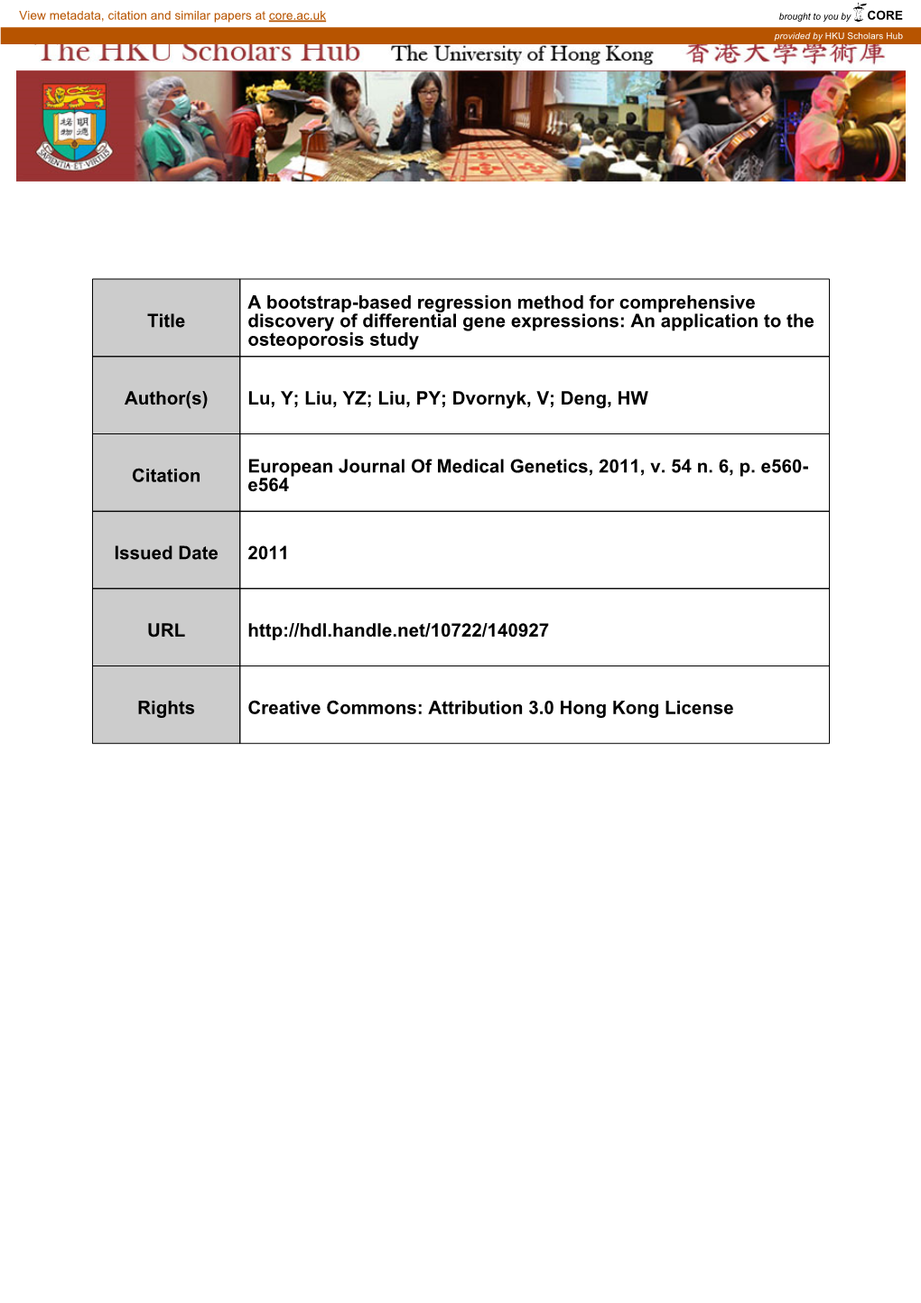 A Bootstrap-Based Regression Method for Comprehensive Discovery of Differential Gene Expressions: an Application to the Osteoporosis Study