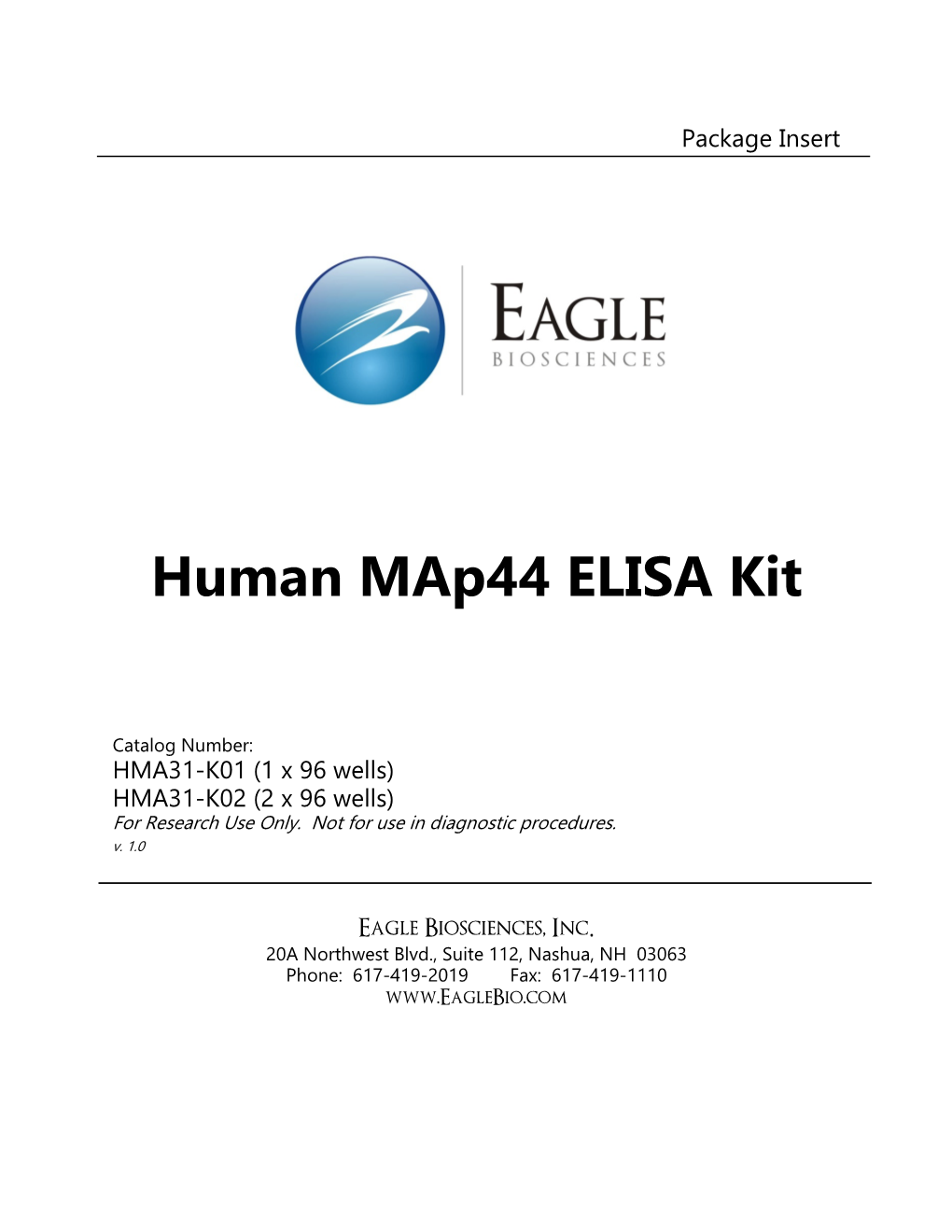 Human Map44 ELISA Kit