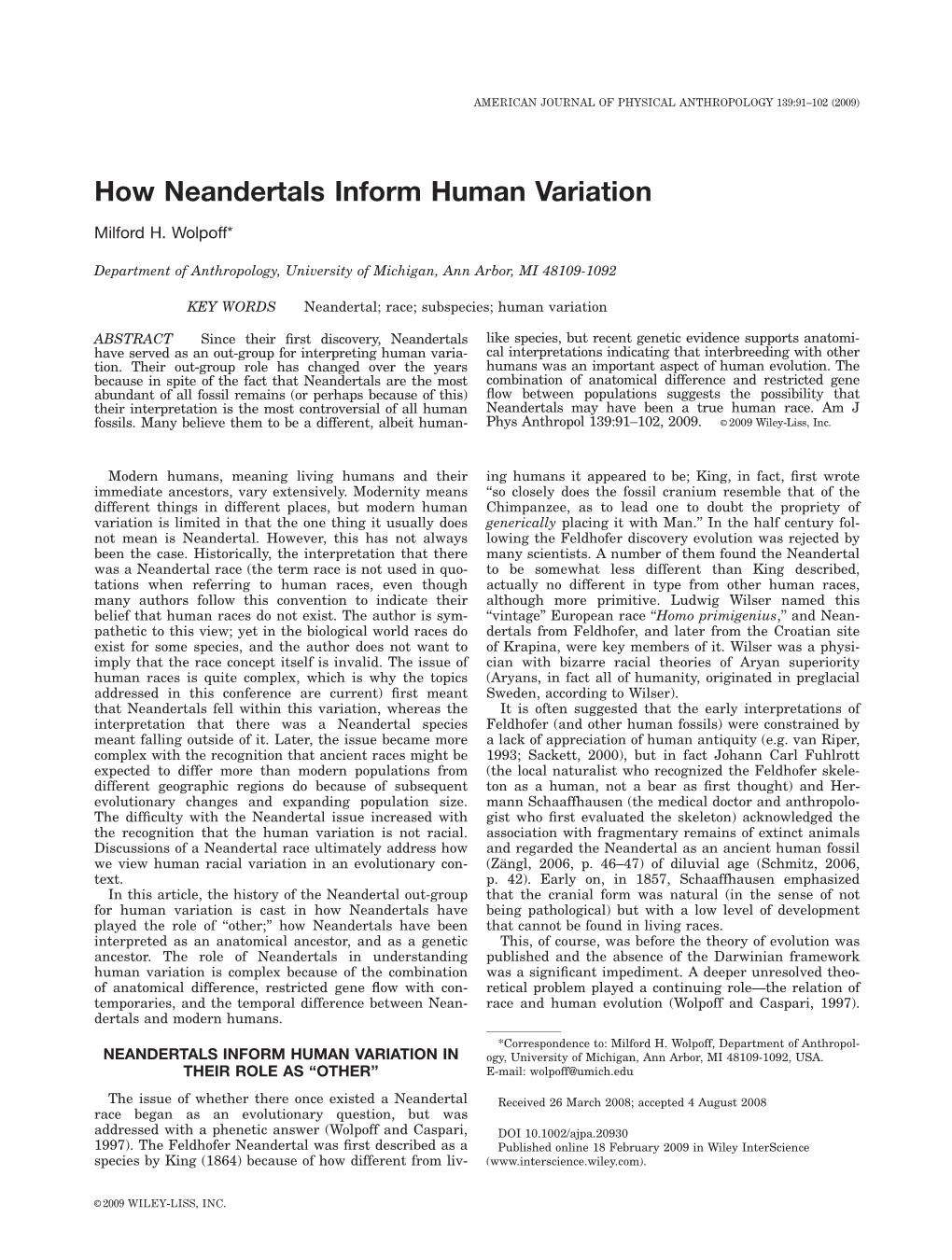 How Neandertals Inform Human Variation