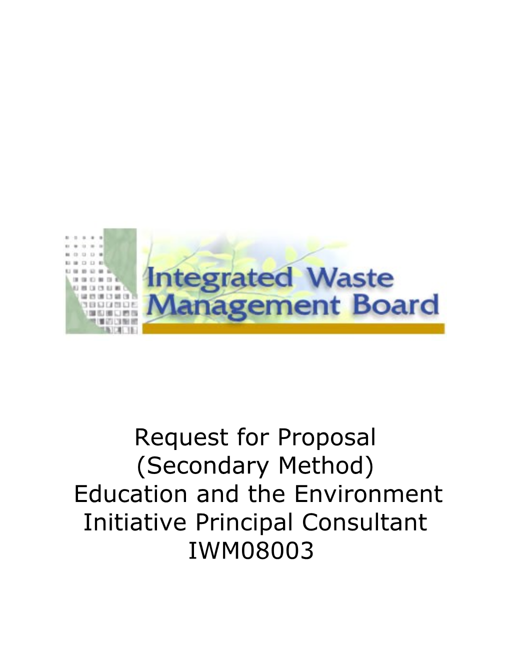 Education and the Environment Initiative Principal Consultant