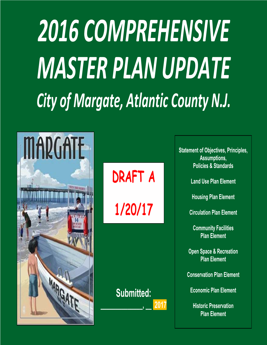 2016 COMPREHENSIVE MASTER PLAN UPDATE City of Margate, Atlantic County N.J