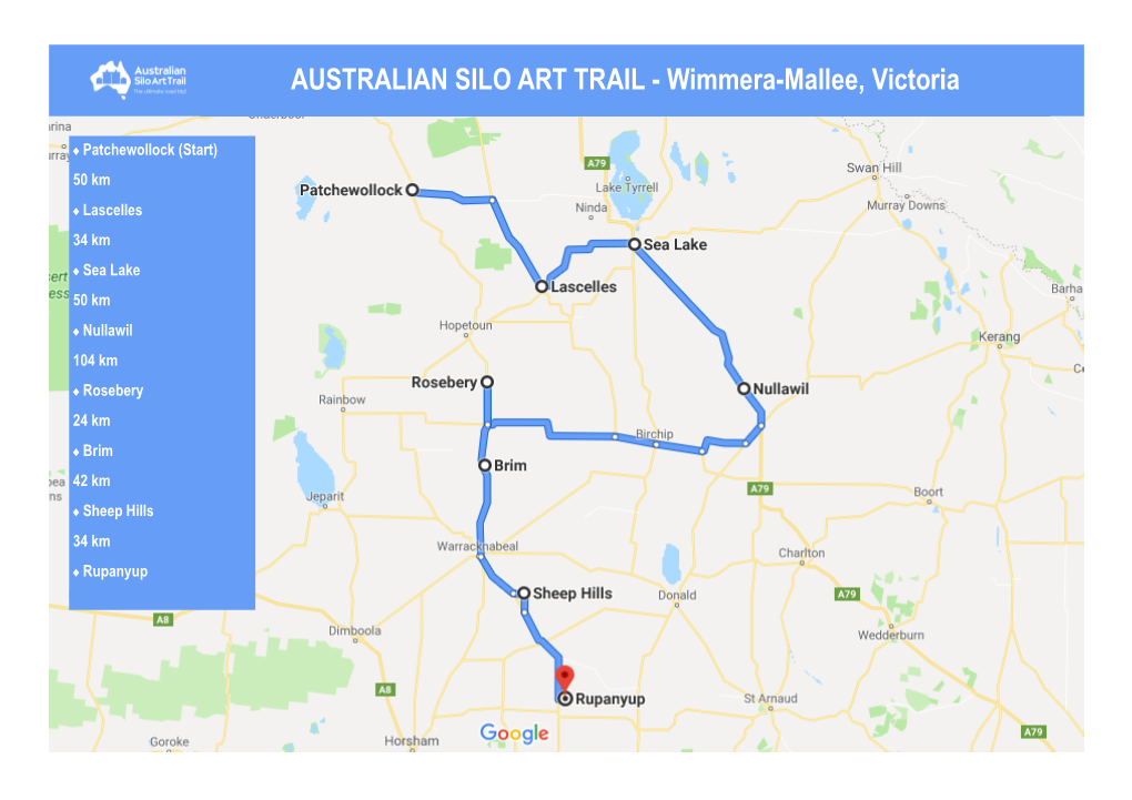 AUSTRALIAN SILO ART TRAIL - Wimmera-Mallee, Victoria