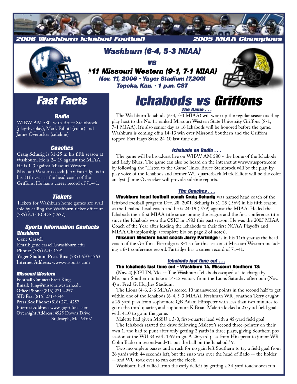 Ichabods Vs Griffons the Game