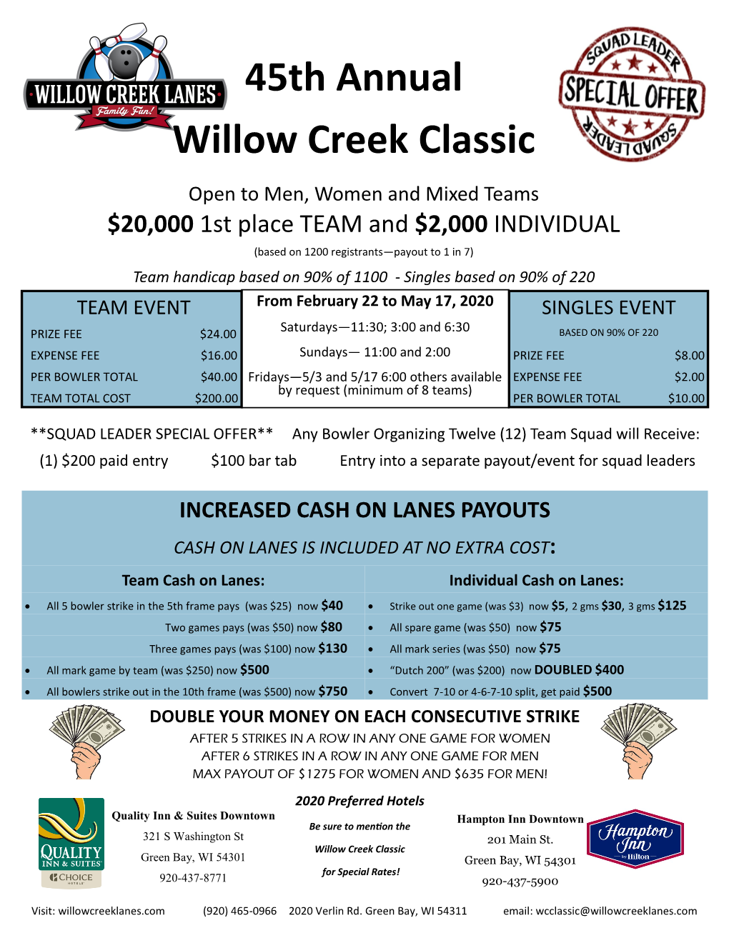 45Th Annual Willow Creek Classic