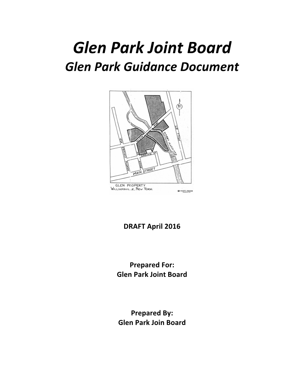 Glen Park Joint Board Glen Park Guidance Document