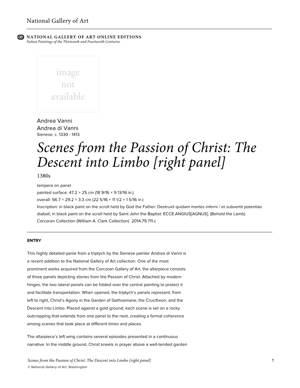 Scenes from the Passion of Christ: The