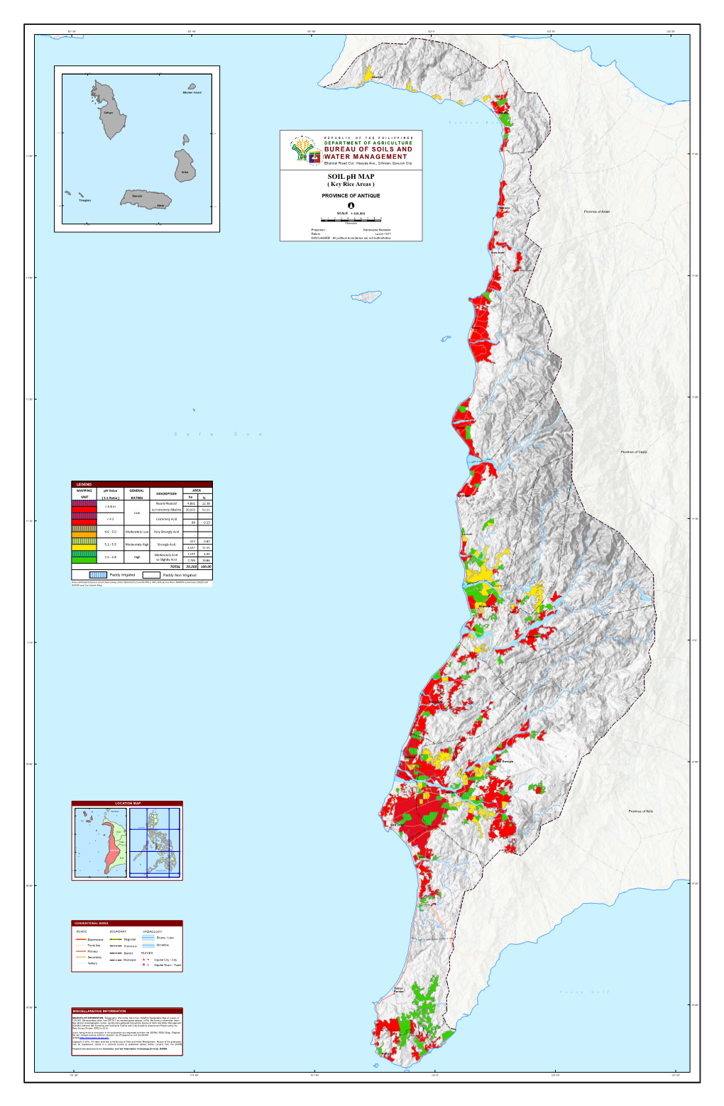 SOIL Ph MAP PROVINCE of ANTIQUE