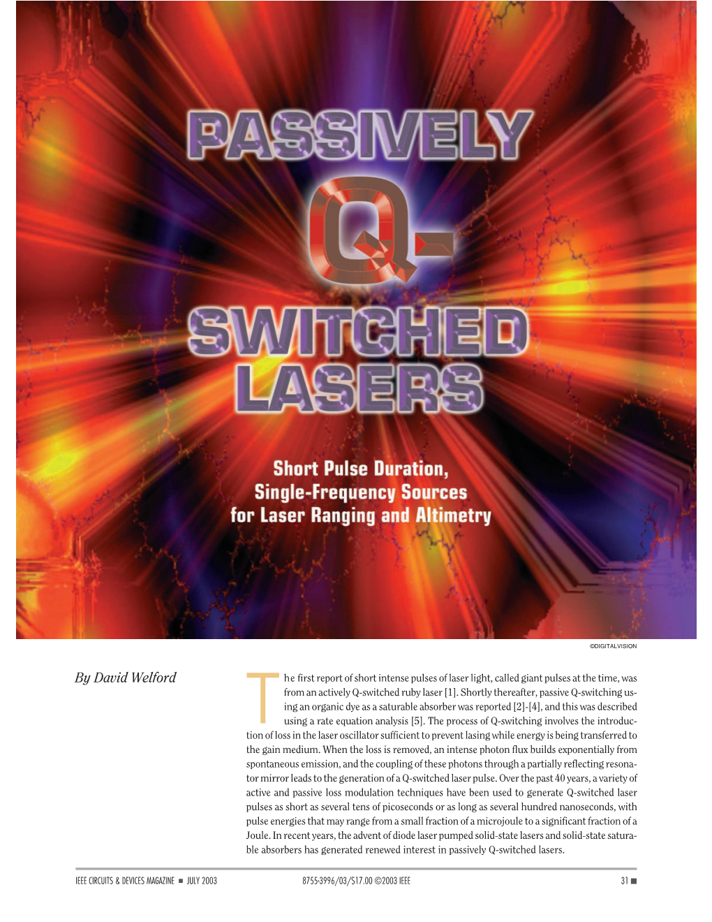 Passively Q-Switched Lasers