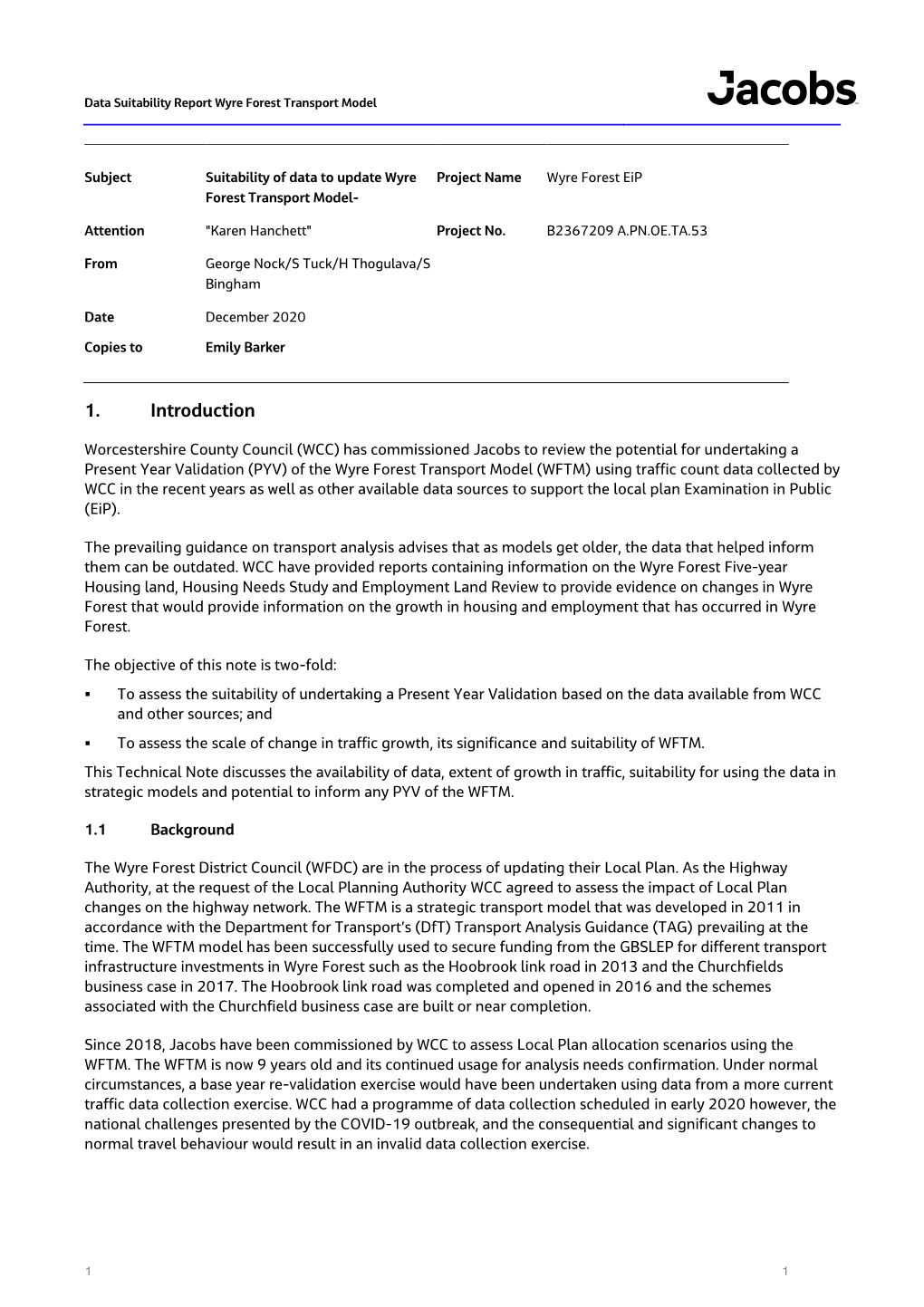 Data Suitability to Update WFTM Issue (002)