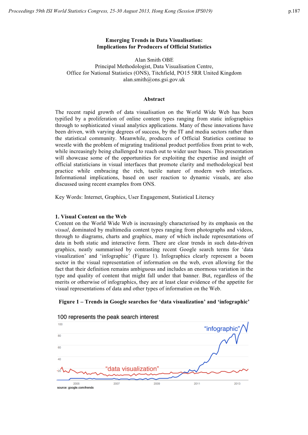 Emerging Trends in Data Visualisation: Implications for Producers of Official Statistics