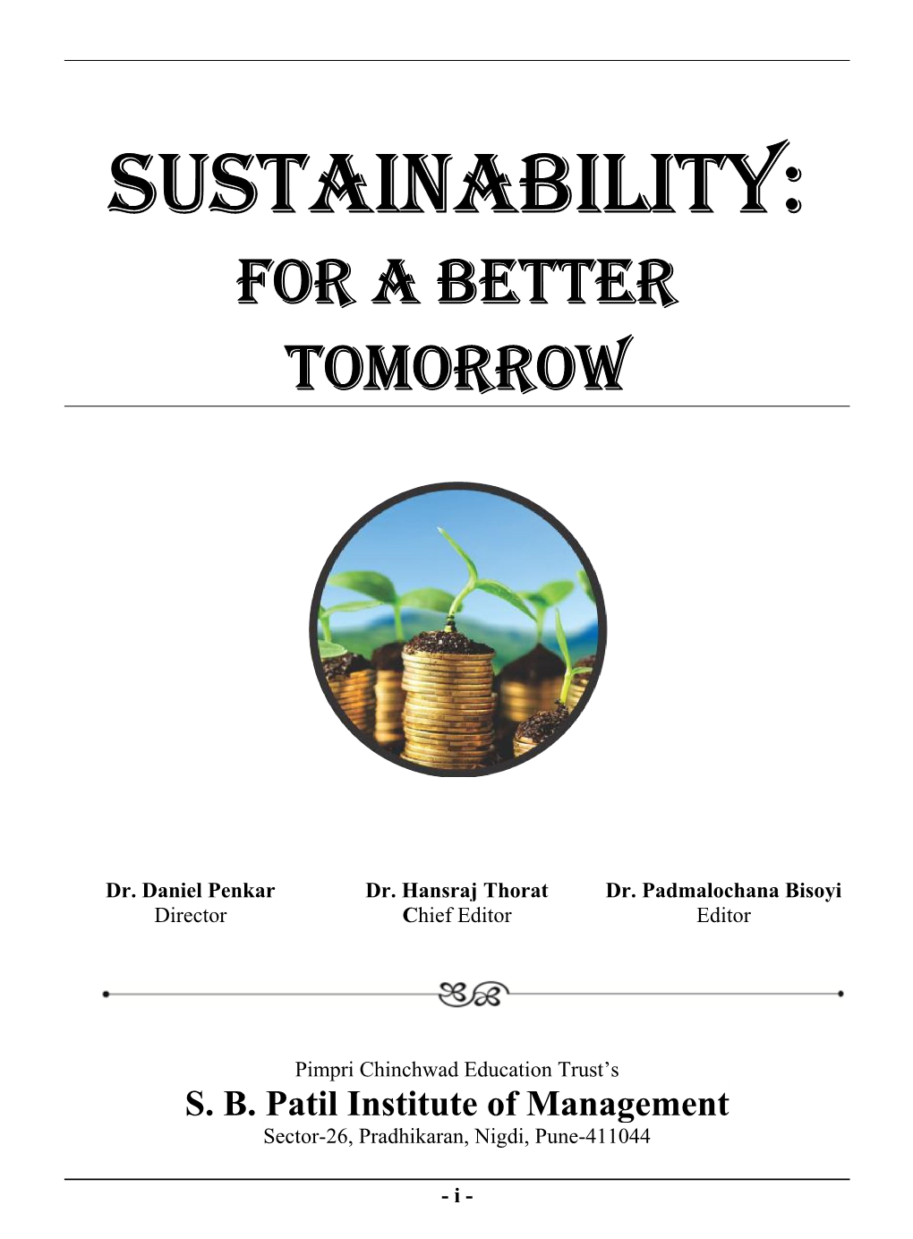 Sustainability: for a Better Tomorrow