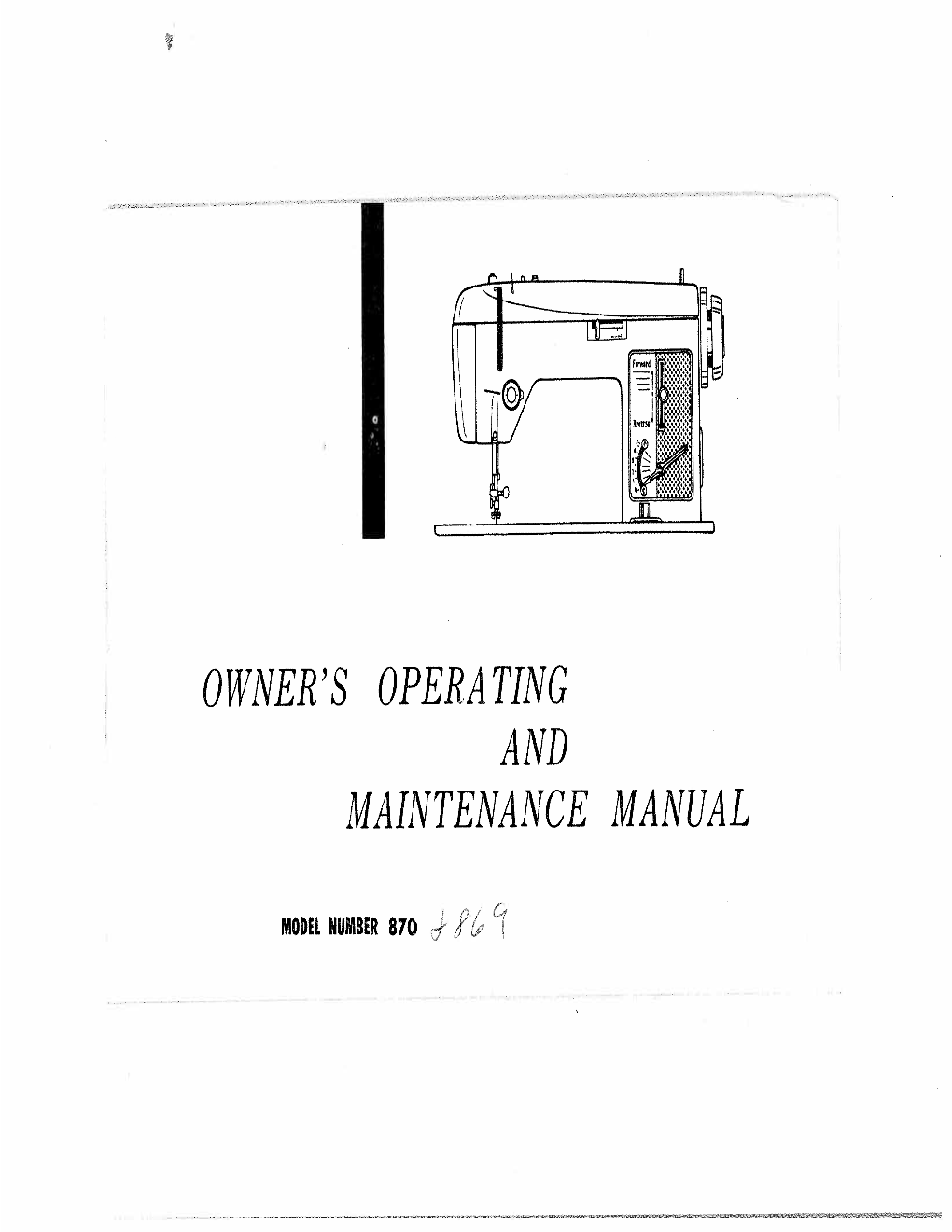 O Wner 'S Opera Ting and Maintenance Manual 4