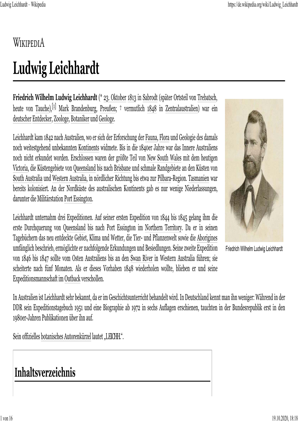 Ludwig Leichhardt – Wikipedia
