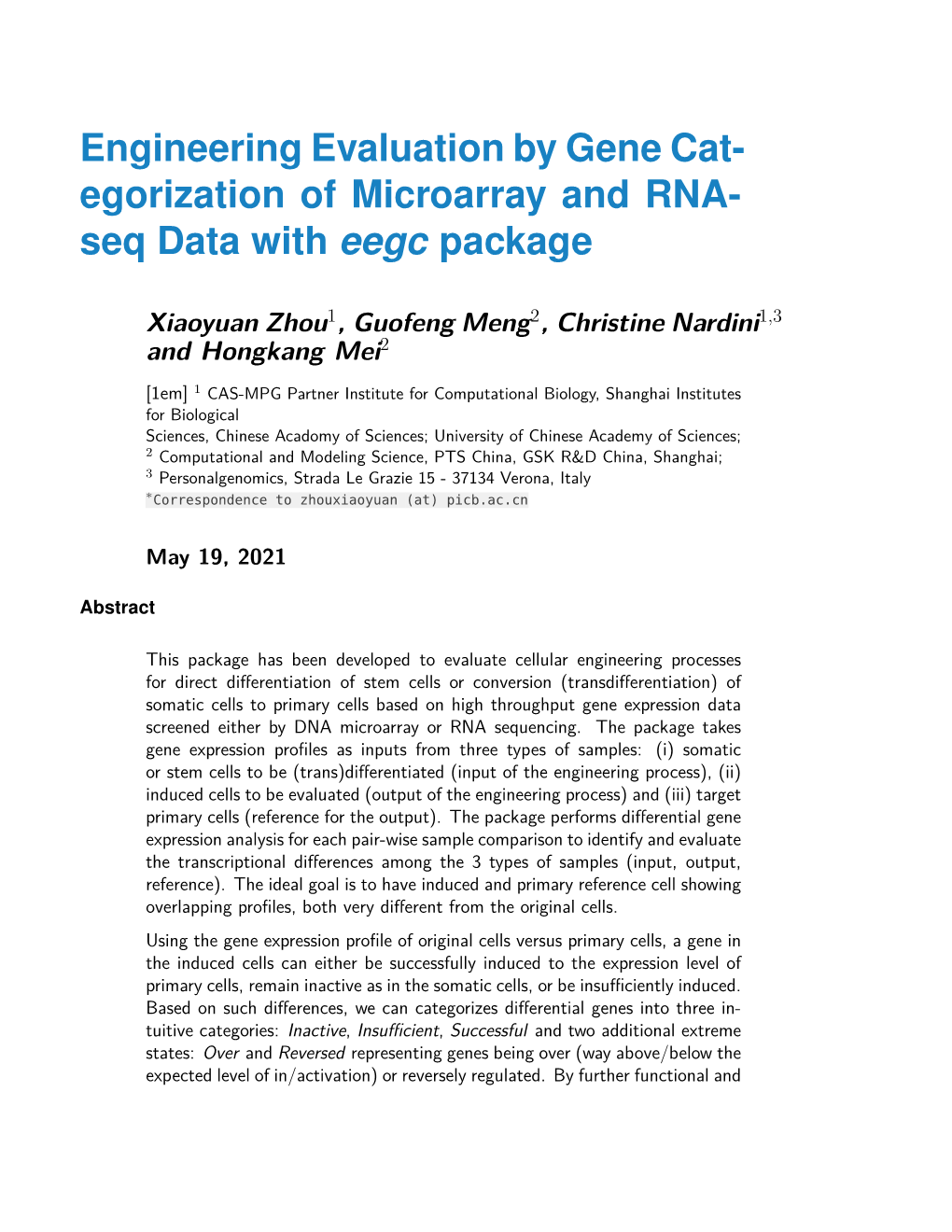 Engineering Evaluation by Gene Categorization of Microarray And