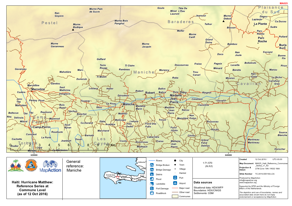 General Reference: Les Cayes Torbeck Camp Perrin Maniche Cavaillon Pestel Plaisance Du Sud Baraderes Port Maniche