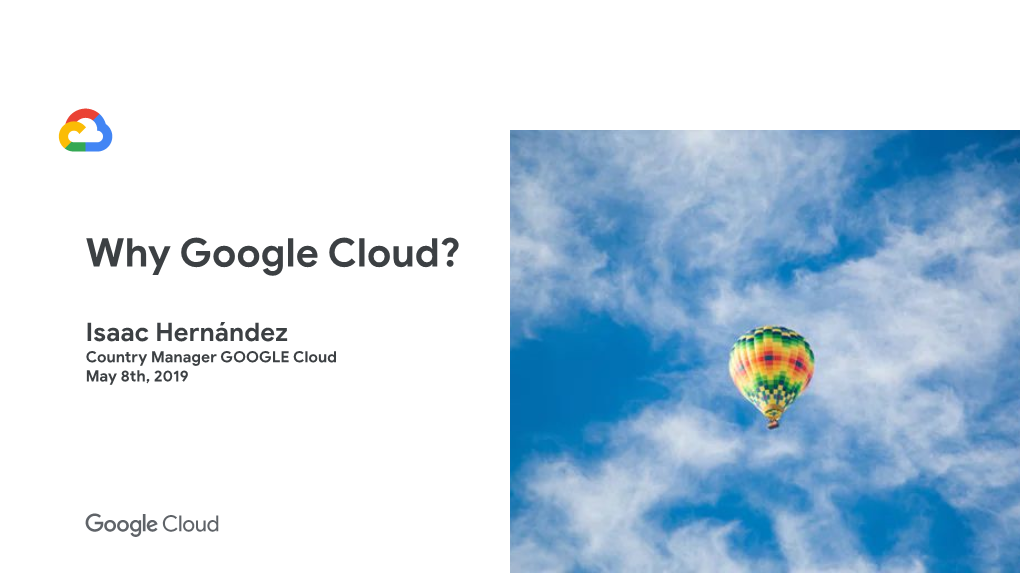 Why Google Cloud?