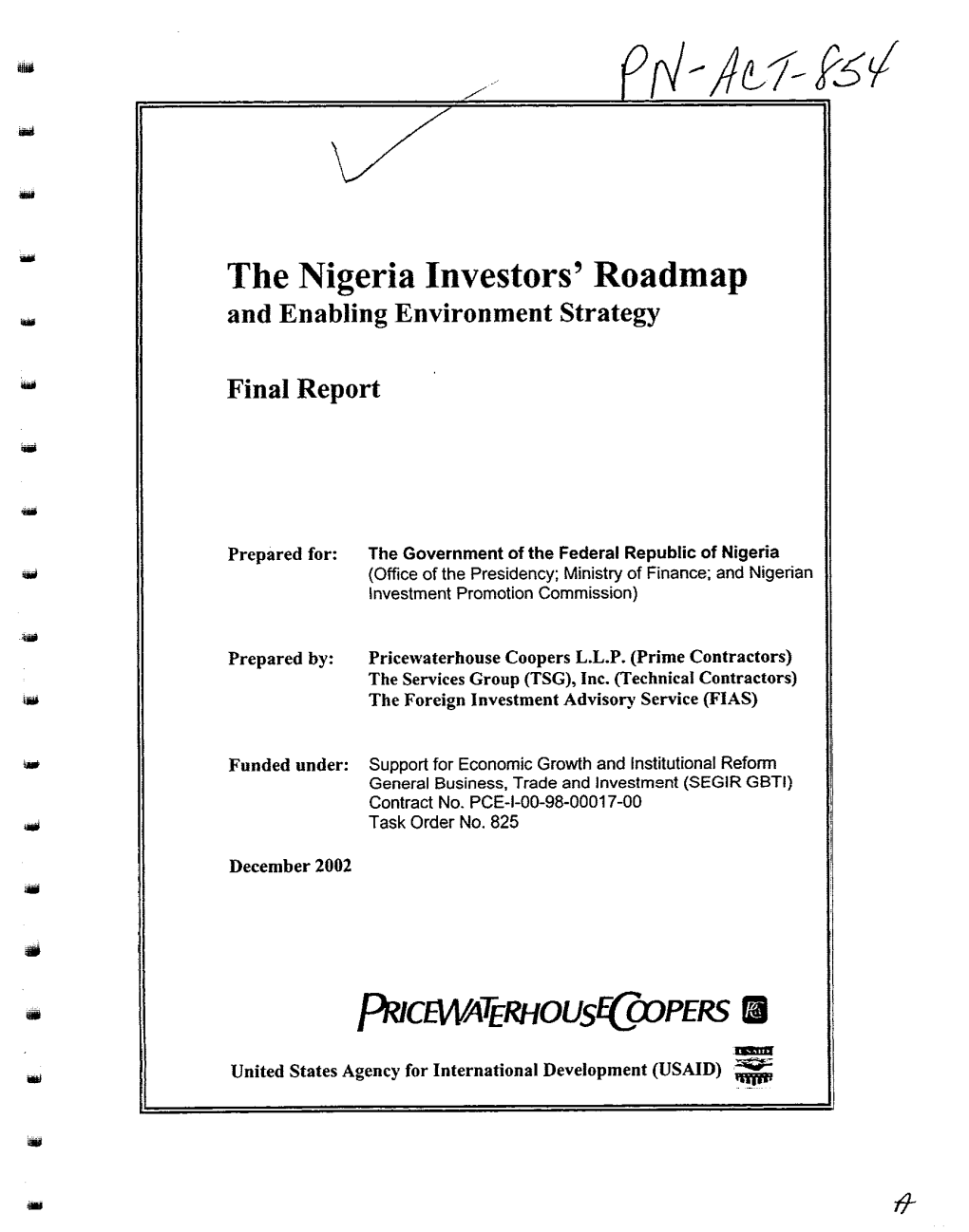 The Nigeria Investors' Roadmap