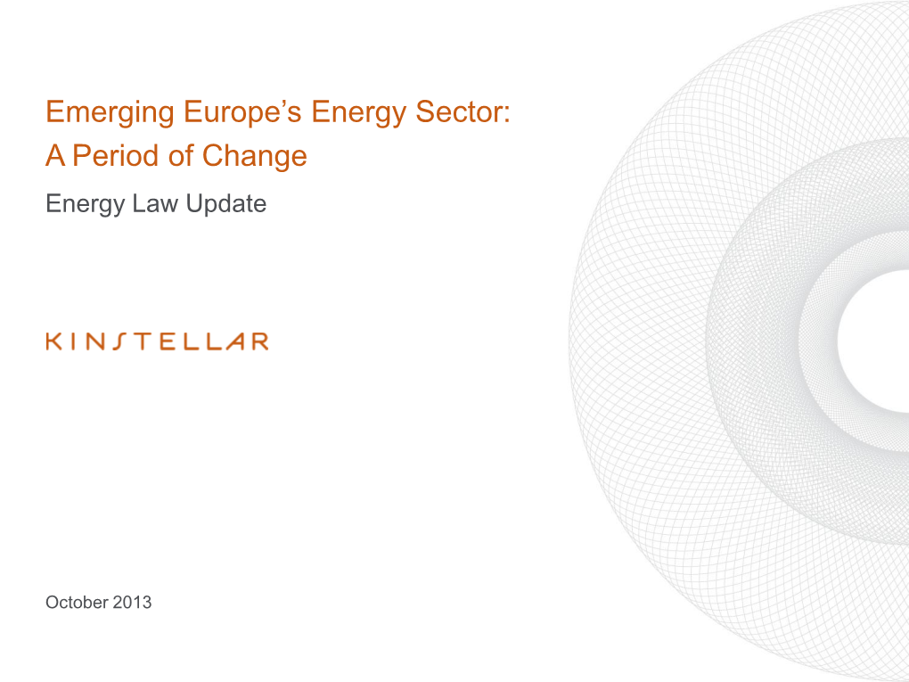 Emerging Europe and Central Asia's Energy Sector