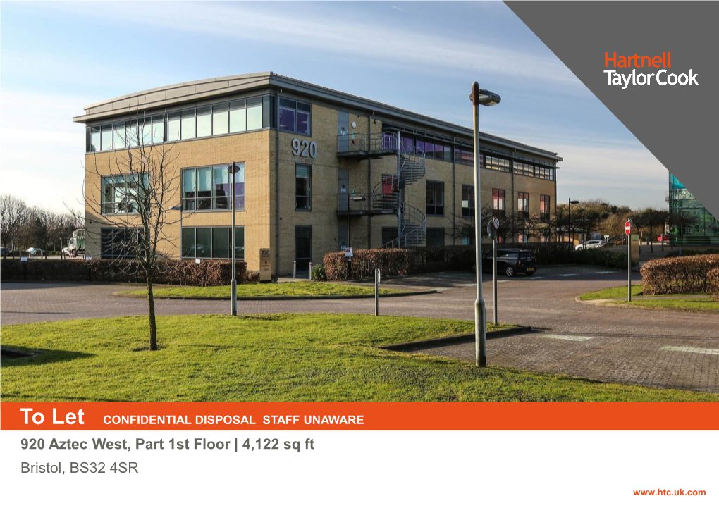 920 Aztec West, Part 1St Floor | 4,122 Sq Ft Bristol, BS32 4SR