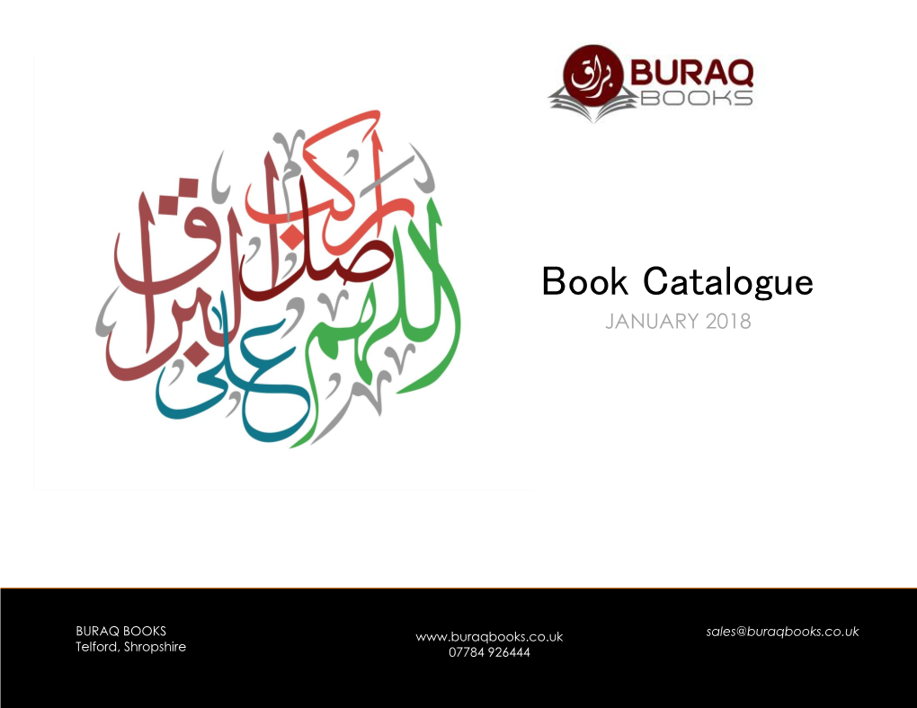 Book Catalogue JANUARY 2018