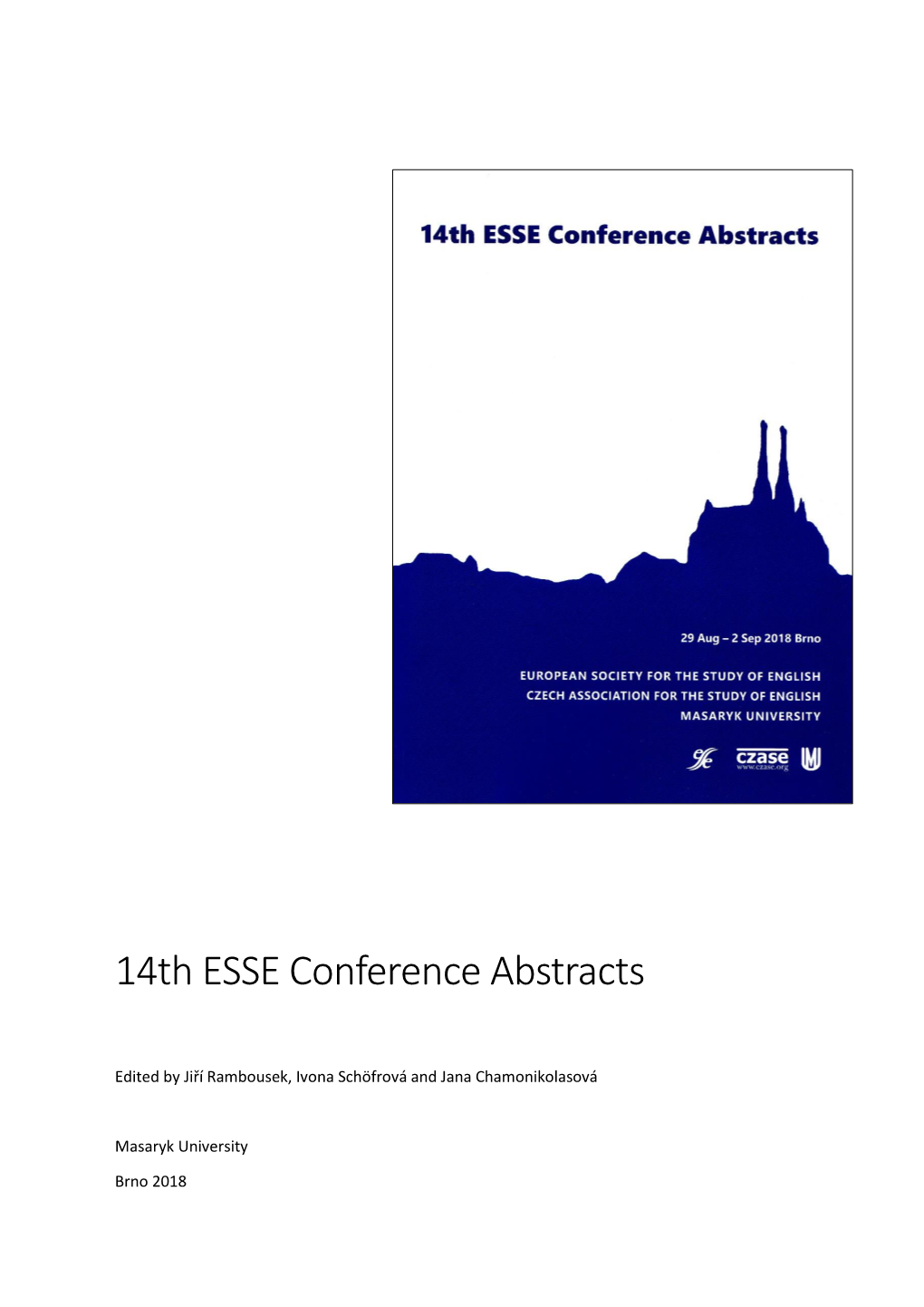 14Th ESSE Conference Abstracts