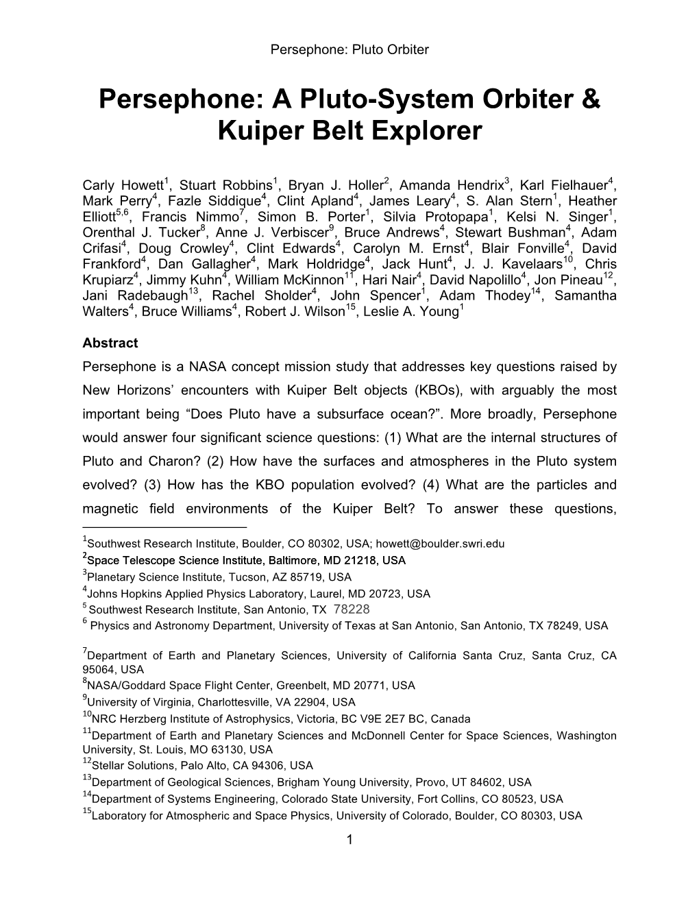 Persephone: a Pluto-System Orbiter & Kuiper Belt Explorer