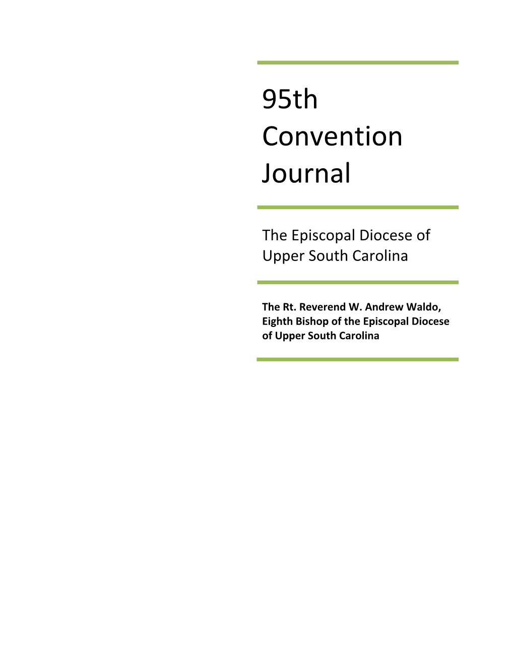 95Th Convention Journal