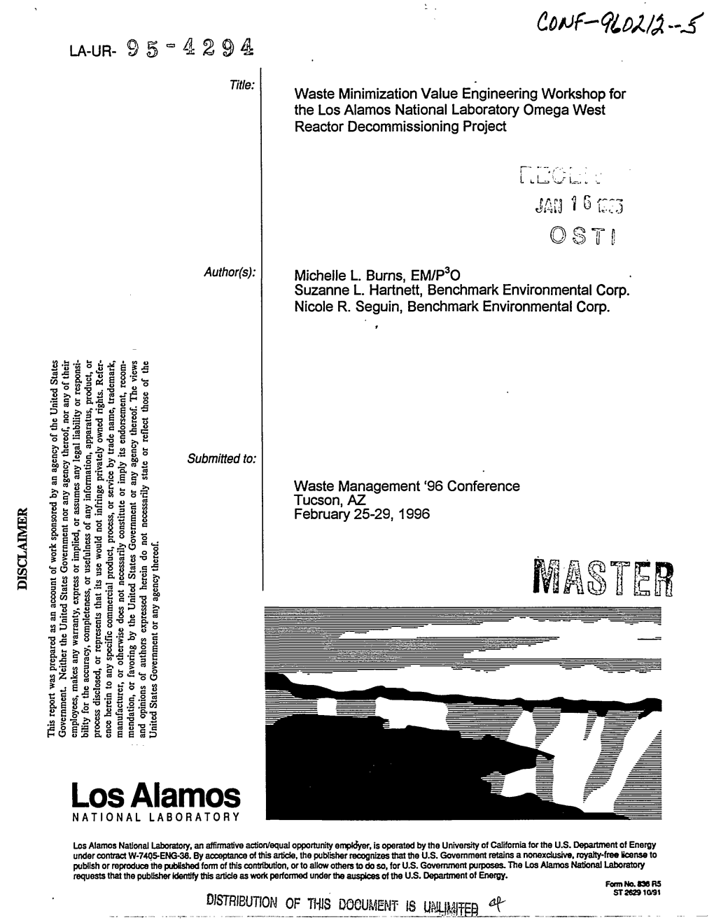 Waste Minimization Value Engineering Workshop for the Los Alamos National Laboratory Omega West Reactor Decommissioning Project