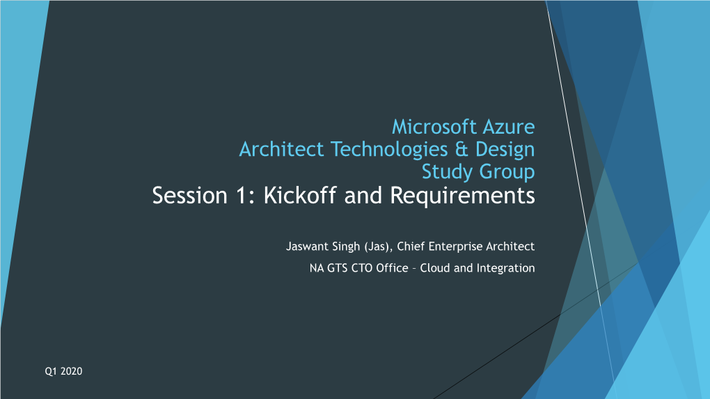 Microsoft Azure Architect Technologies & Design Study