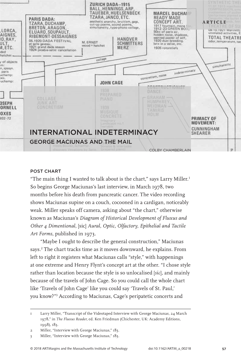 International Indeterminacy: George Maciunas and the Mail
