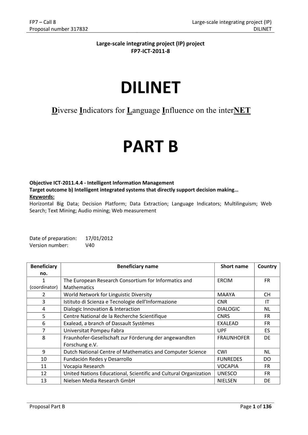 Dilinet Part B