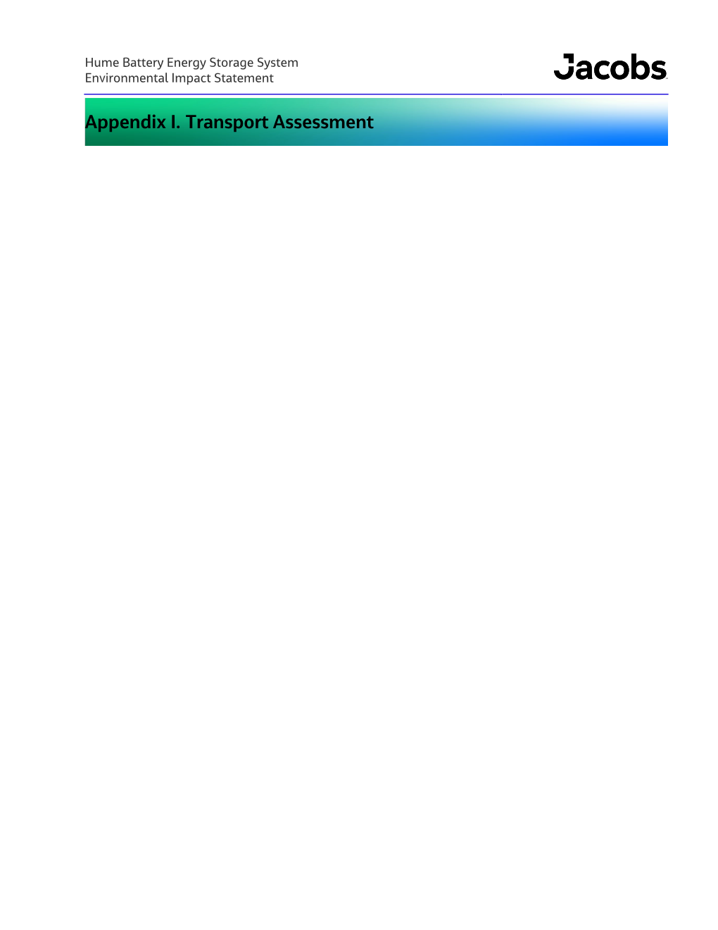 Appendix I – Transport Assessment.Pdf