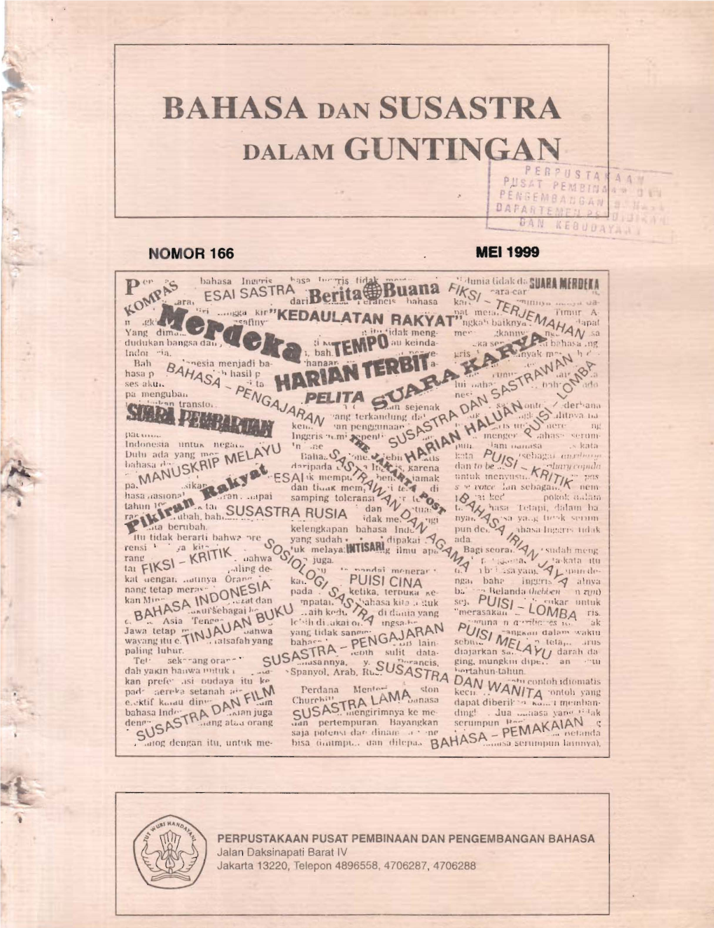 Bahasa Dan Susastra Dalam Guntingan