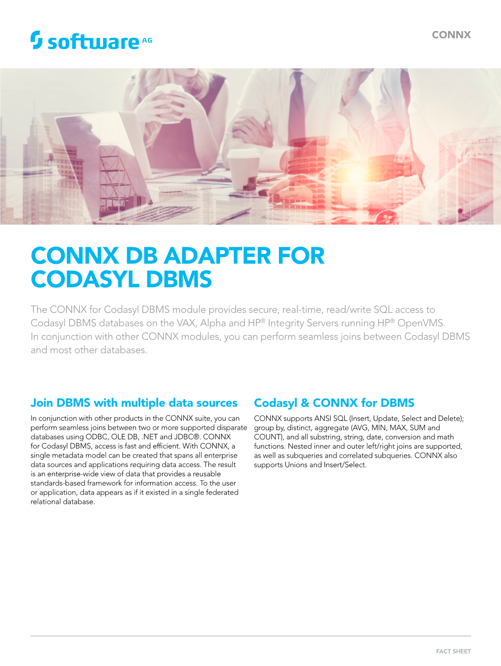 Connx Db Adapter for Codasyl Dbms